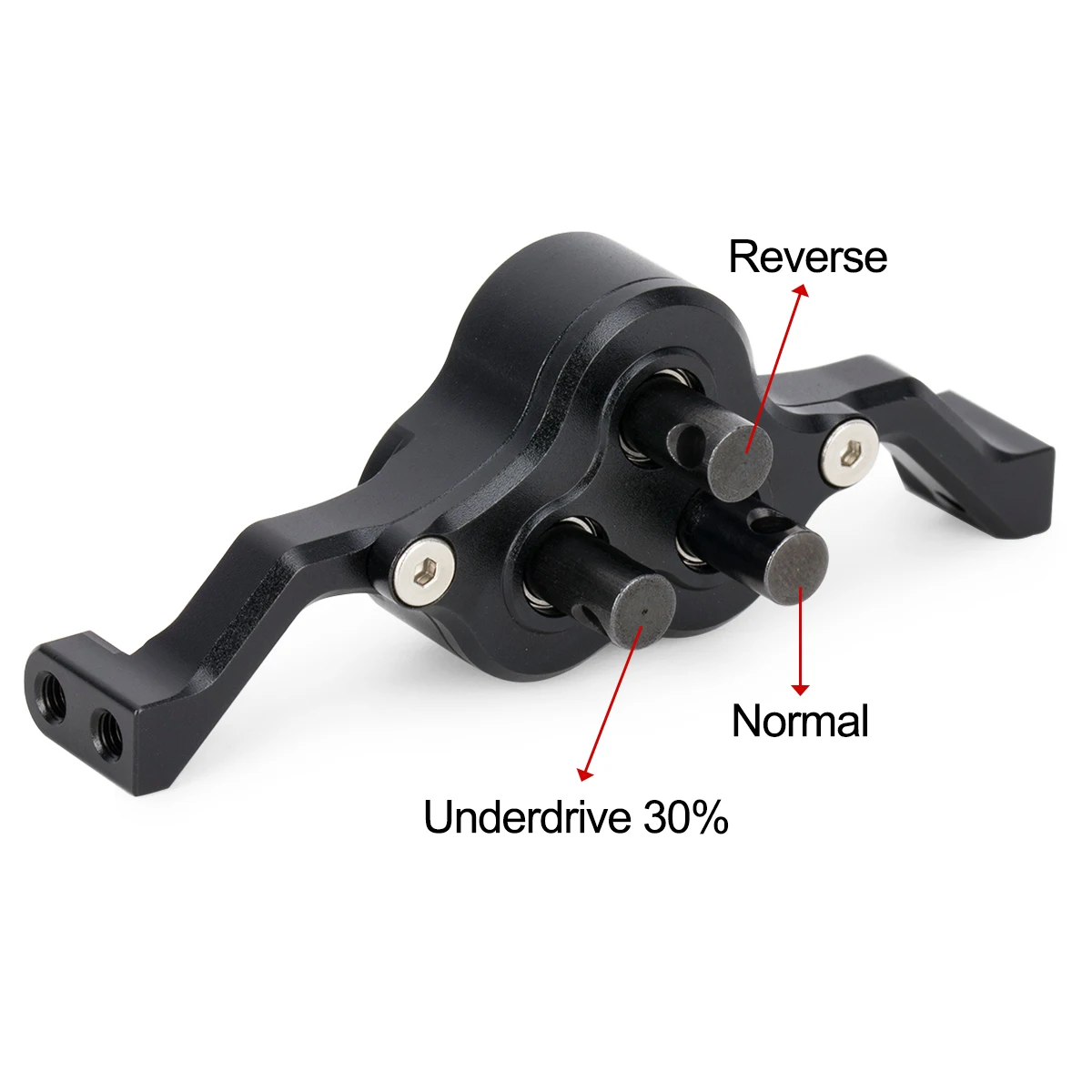 علبة نقل الألومنيوم علبة التروس 70 مللي متر عرض Underdrive 30% لـ 1/10 RC الزاحف الغشاش الحفارات LCG هيكل بناء أجزاء ترقية ذاتية الصنع