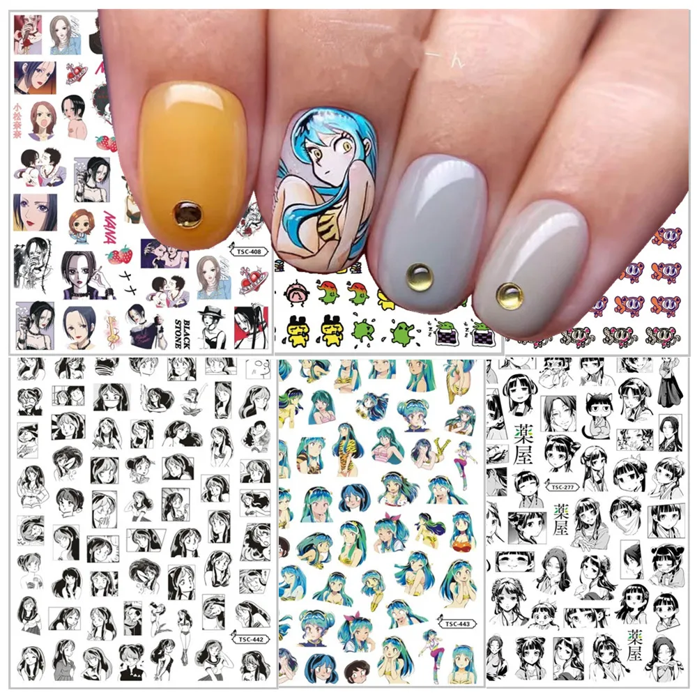 

TSC-443 Urusei Yatsura,ラム,Lamu,Anime 3d Nail Art Stickers Nail Stickers Manga NANA Lam いぬやしゃ