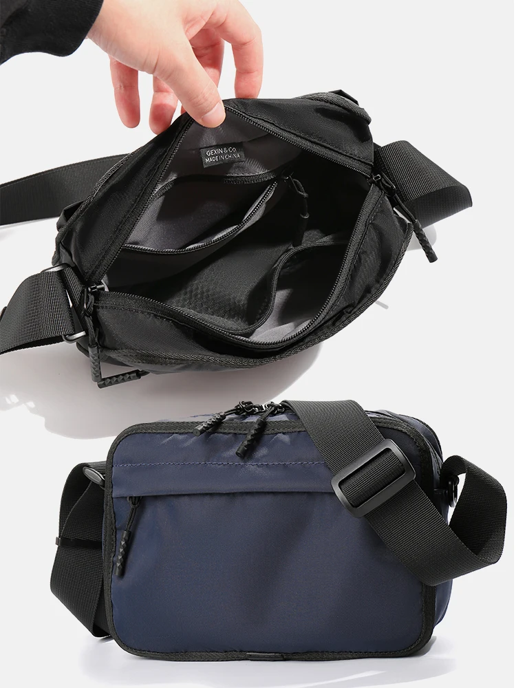 Japanese Style Casual Shoulder Bag Nylon Cloth Crossbody Bag Waterproof Unisex Mobile Phone Backpack Durable Fashion Waist Pack