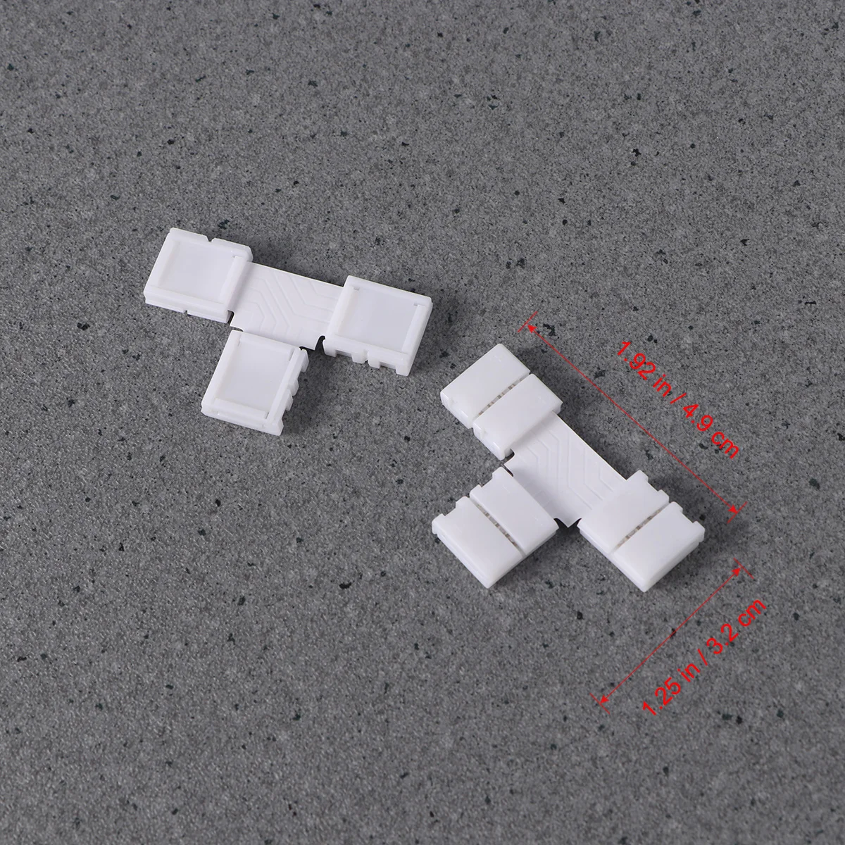 10 قطعة T شكل مصباح ليد قطاع الزاوية موصل ل 10 مللي متر Rgb شرائط مصباح سهلة التركيب لا لحام مقاوم للماء غير مقاوم للماء