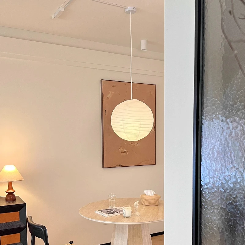 

Paper lamp Japanese style wabi-**** wind bedroom restaurant B & B living room clothing store atmosphere round ball rice paper