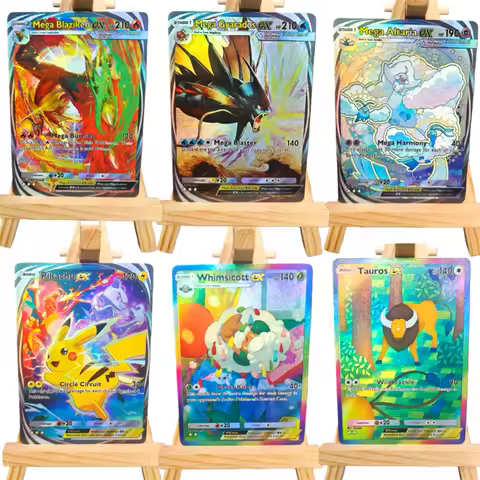 DIY Pokemon TCG Pocket Cards Immersive B1-Mega Rising Blaziken Gyarados Altaria PIkachu Tauros EX APP Game Card