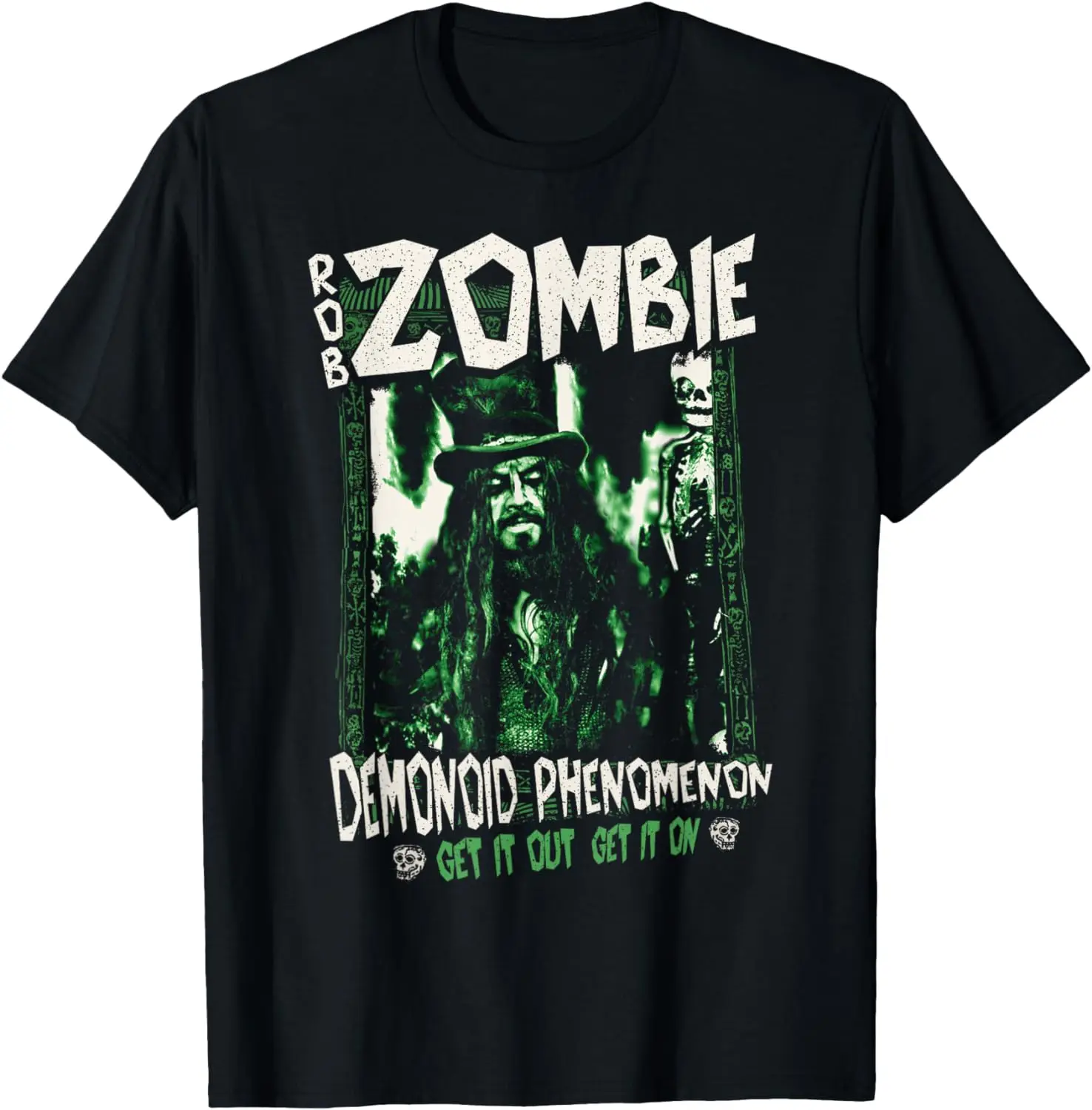 Rob Zombie Demonoid Phenomenon T-Shirt Adult Regular Fit O-Necked Tees Cotton Men's Printed Tops