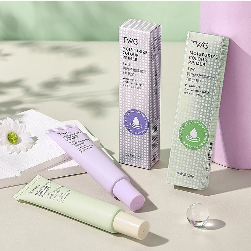 3 in 1 TWG 30g Isolerende Crème Concealer Make-Up Whitening Hydraterende Gezicht Kleur Primer Onzichtbare Porie BB Cream