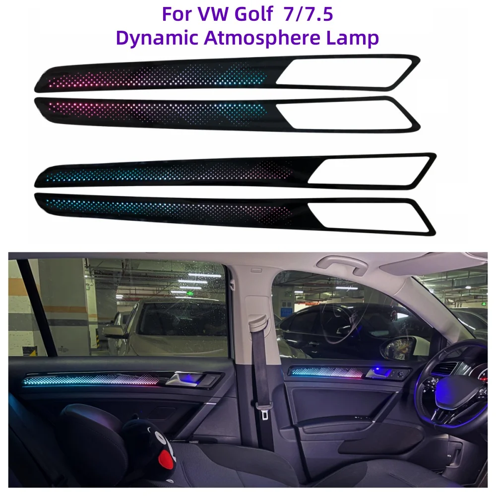 Dynamic Ambient light For Volkswagen VW Golf 7/7.5 Atmosphere lamp Automotive interior lighting upgrade 1:1 mold trim panel new