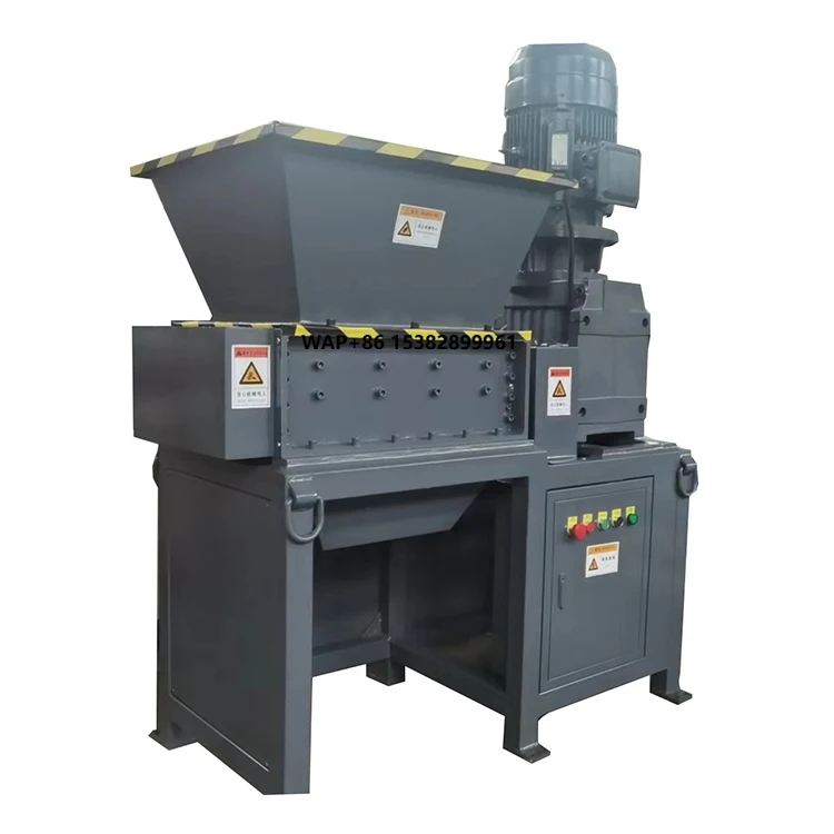 Mini Scrap Metal Steel Iron Plastic Paper Tyre Coconut Wood Tire Grass Shredder Machine for Recycling
