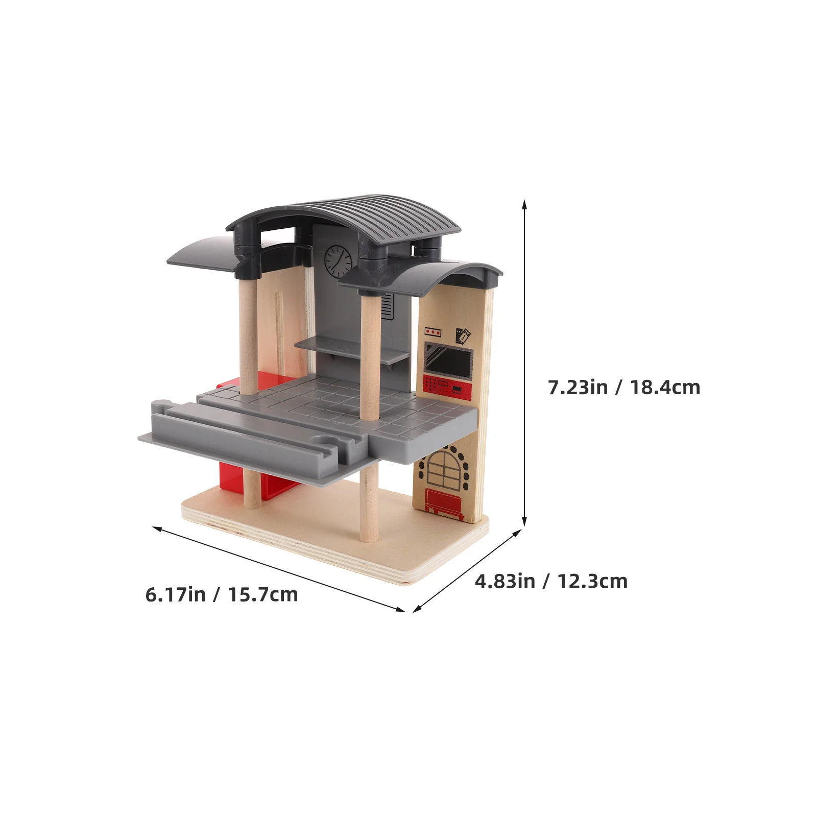 Railway Station Train Track Accessories Rolling Wood Kid Toys Wooden Kids Trains Bridge Tracks Model Connectors