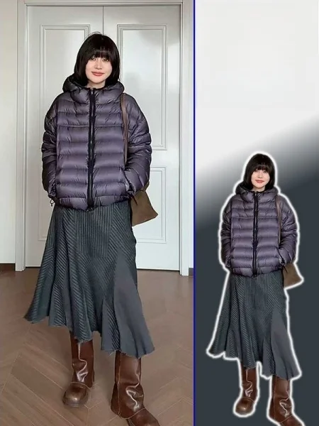 

plus Size Women's Ele Lazy Sle Slimming Asymmetrical f-length Skirt Spring New Fi-tail High-waist Knitted Dr