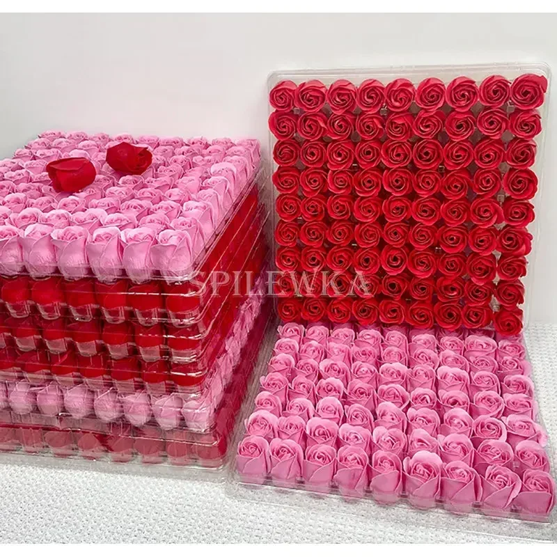 

25pcs/lot DIY Gift Box Decoration - Three-Layer Rose Artificial Flowers, Faux Flowers, Fake Flowers without Base Shaving apron