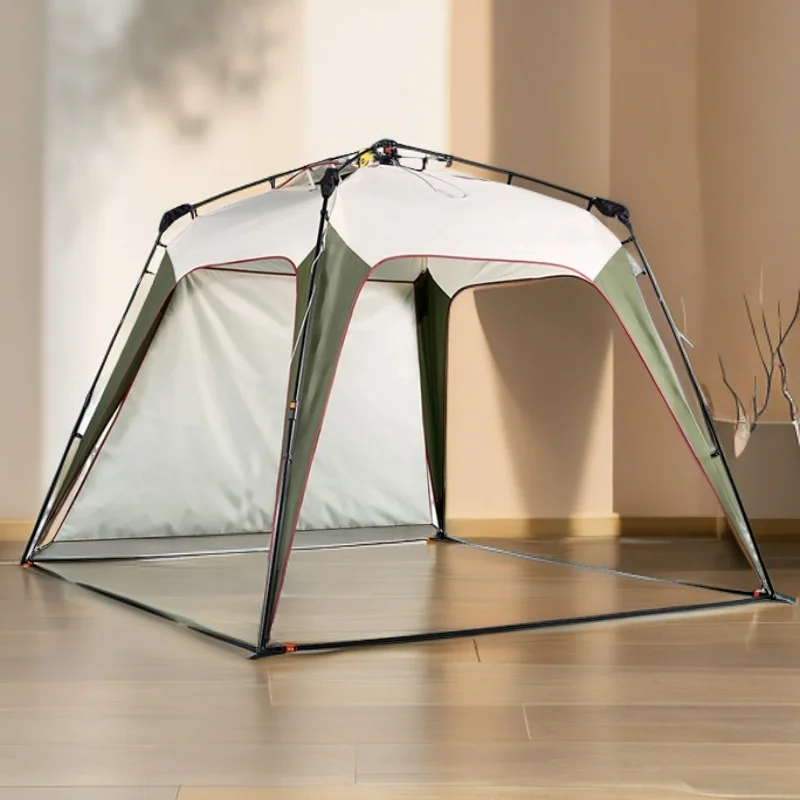

Waterproof fishing tent double beach foldable structure sunscreen feature one bedroom