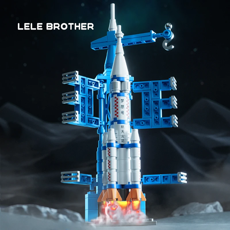 Assembling building blocks for space shuttles rockets aircraft carriers boys' puzzle toys building block models assembling child