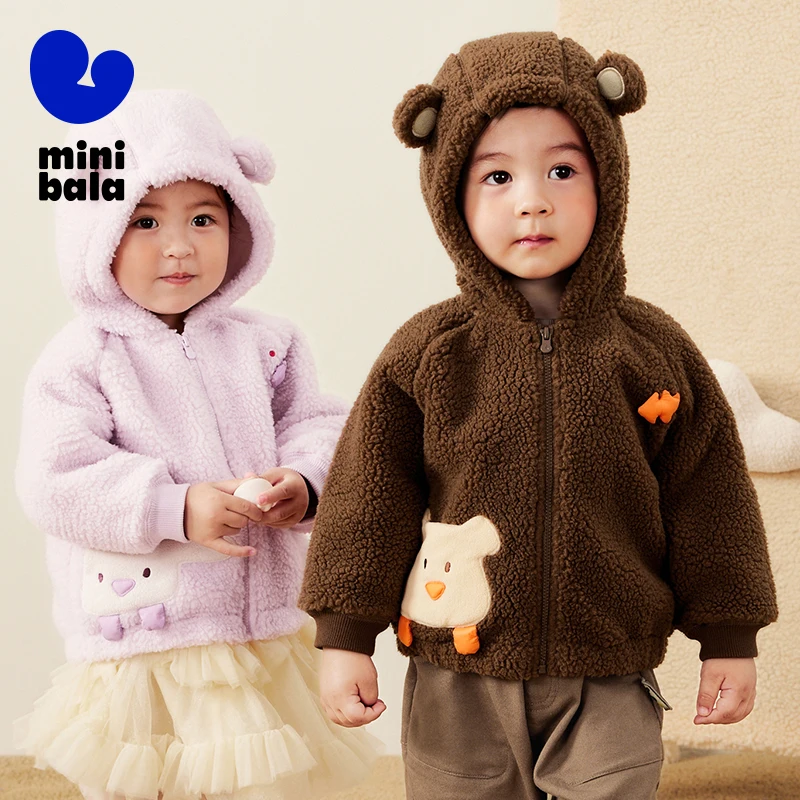 Mini Bala Fleece Outerwear Ana - Sherpa Jacket Fleece ulasan dan harga