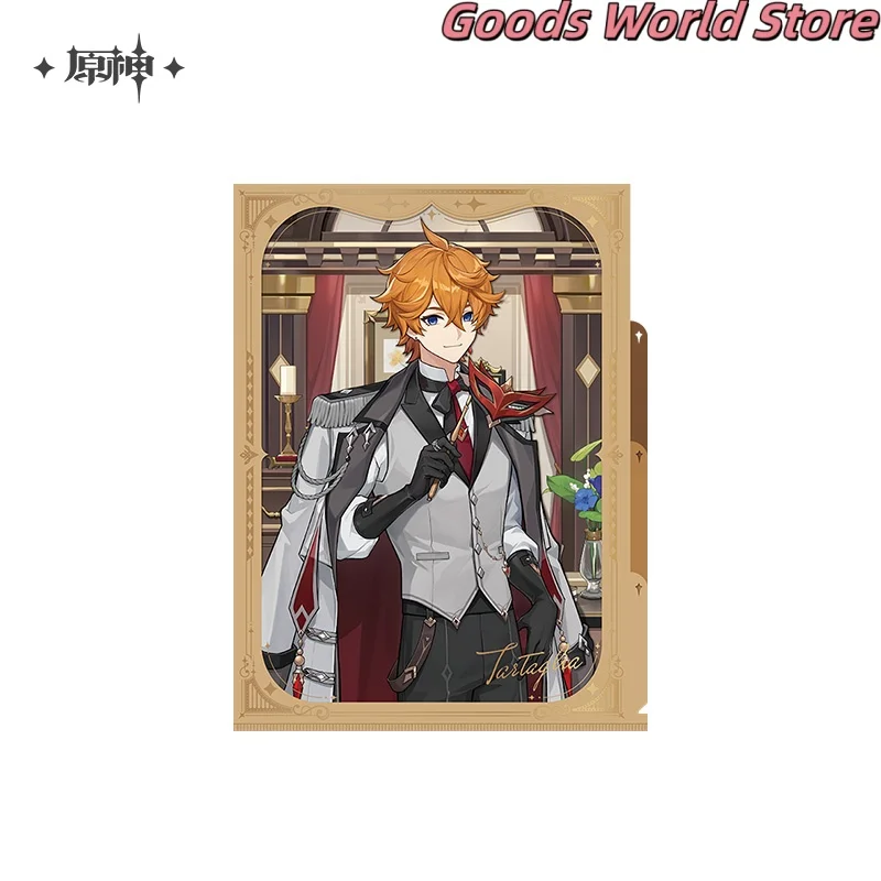 متوفر في المخزون Tartaglia حلقة الأذن قلادة شارة الاكريليك اللوحة مجلد Genshin تأثير Tartaglia تأثيري حلي أنيمي هدية الهالوين #5