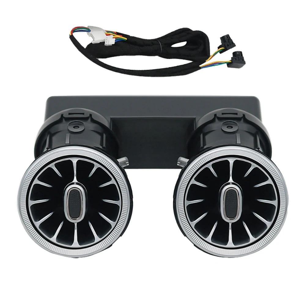 For C-Class W205 GLC X253 15-21 64Colors Rear Air Conditioner Turbine Outlet LED Ambient Lamp Air Vent-A67F