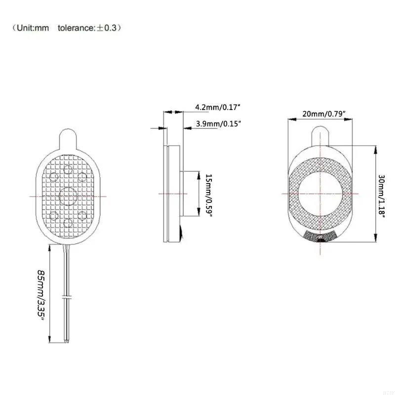 H7JF Pack 2pcs Car Navigation GPS -динамик 2030 Mini 8ohm 1w Doungepeaker с кабелем для ноутбука DIY