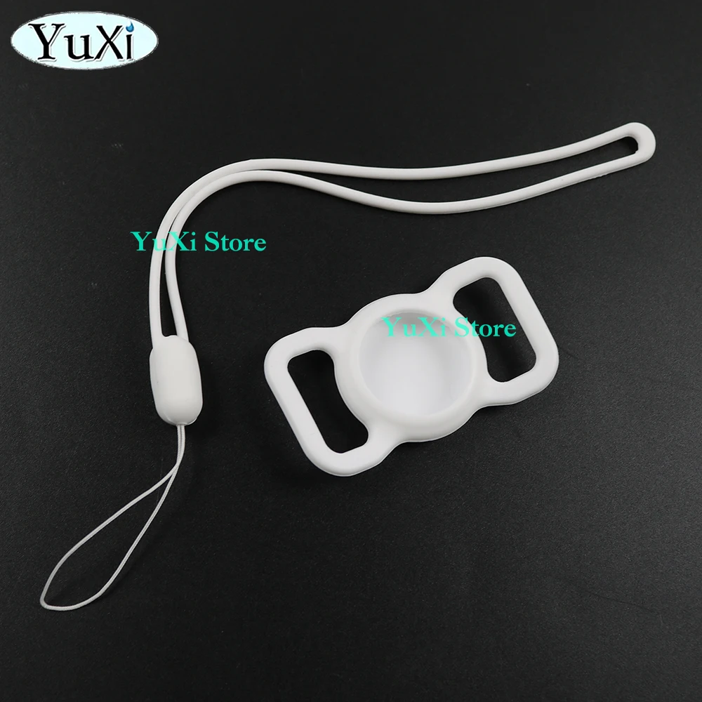 1Pc Silicone Cover For Airtag Case Dog Cat Collar GPS Finder Protective Soft Case For Air Tag Tracker Holder With Hand Lanyard