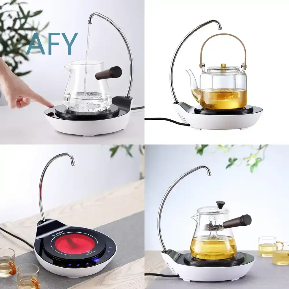 1200W Automatic Pumping Electric Kettle for Household Use Heat Preservation Ceramic Tea Stove Maker for Electric Kettle for