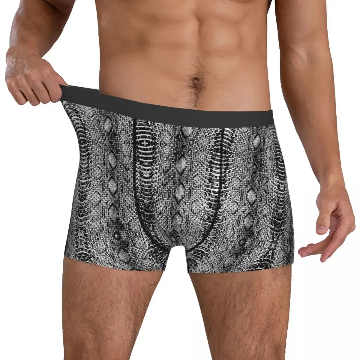 Boxer pour hommes, slip imprimé en 3D, flambant neuf, respirant, thème classique, ajustement confortable, tissu en Polyester