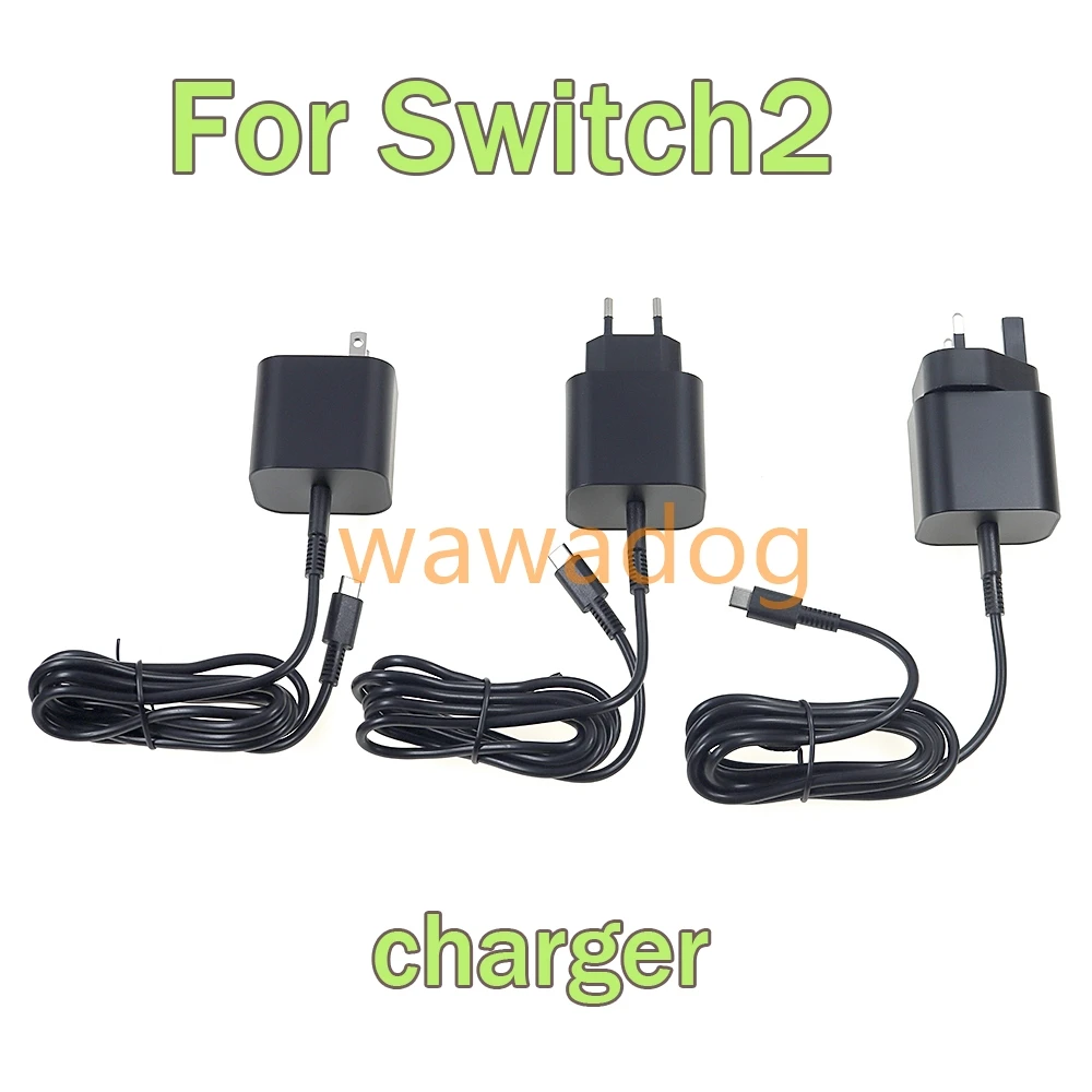 

4pcs 60W AC Adapter Fast Charger For Nintendo Switch 2 Power Supply Type-C Charger Wall Charger For NS2 Accessories