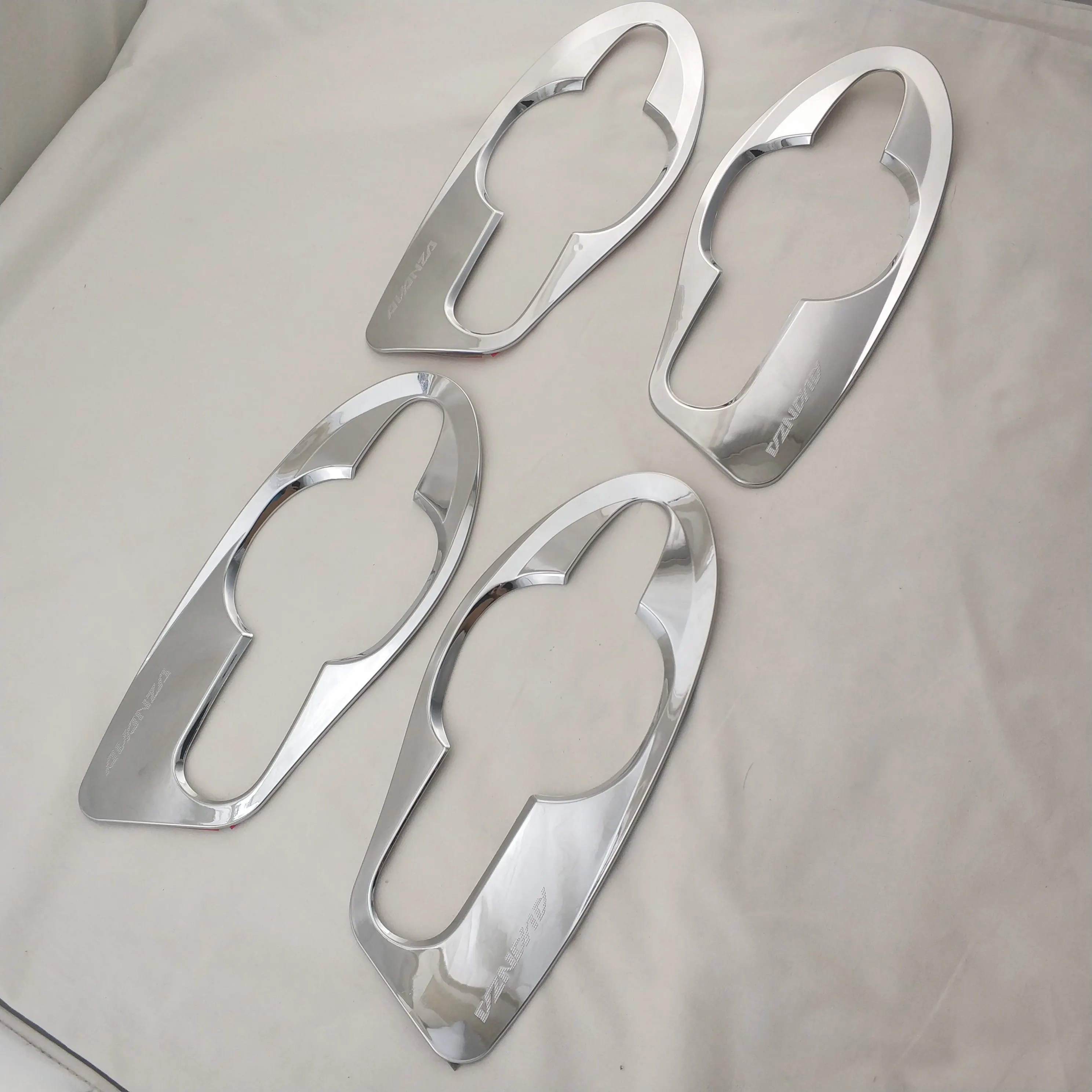 For Toyota AVANZA 2012 2013 2014 2015 2016 2018 2019 8PCS Chrome Car Accessories Plated Door Handle Bowl Covers Trim Paste Style