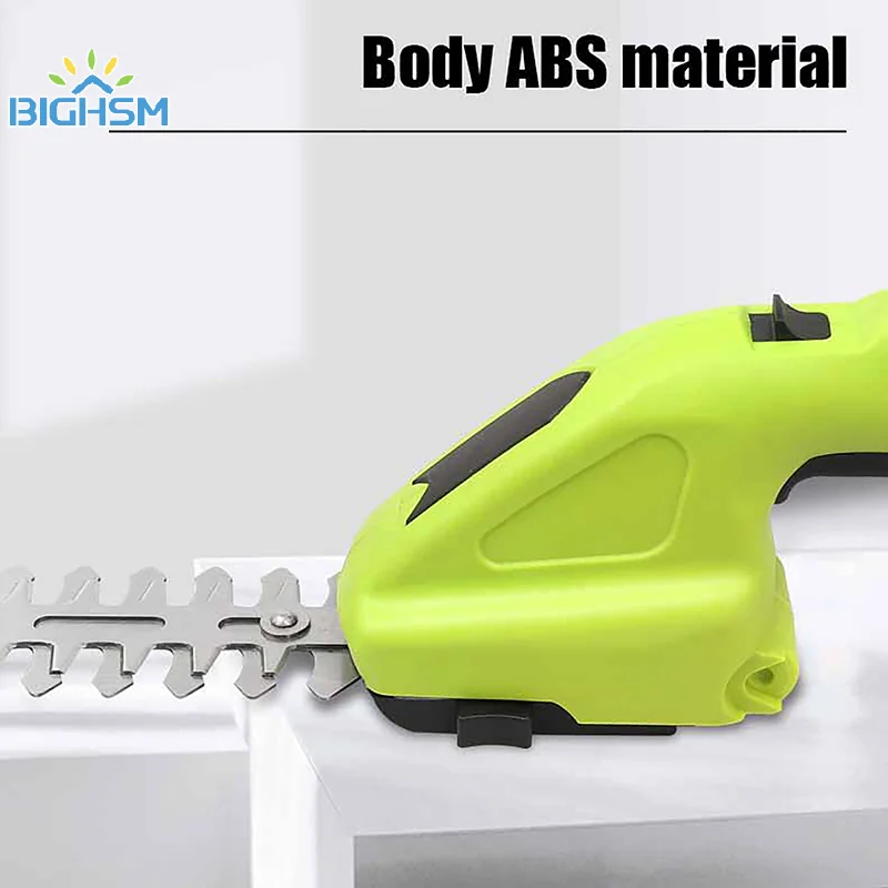 1Pcs 2-1n-1 3.6V Cordless Grass Shear & Electric Hedge Trimmer Handheld Hedge Trimmer Electric Grass Cutter Rechargeable Battery