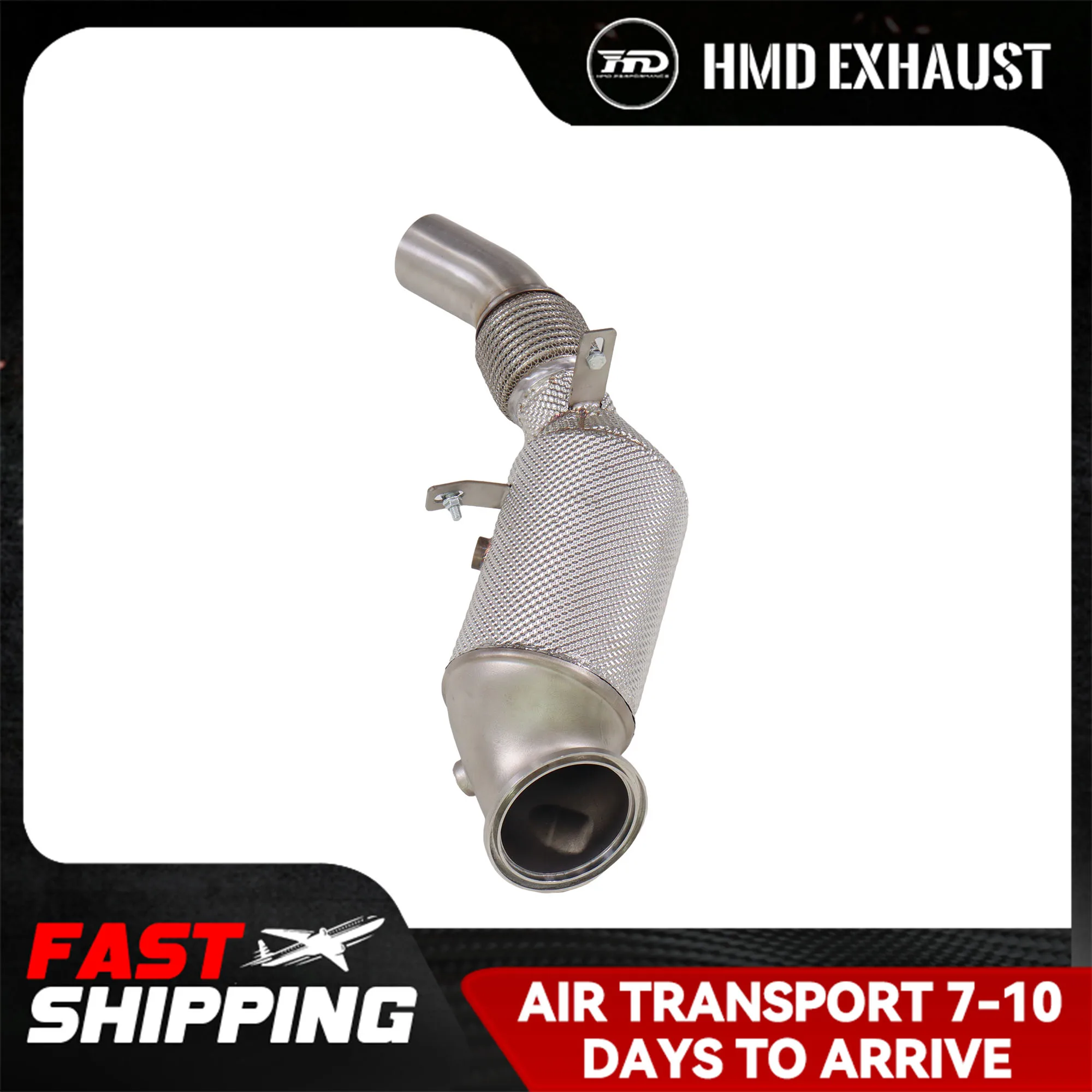 

【For BMW 530i G60 2.0T】High Flow Cat Downpipe Exhaust 304 Turbo Manifold Performance Upgrade Fast Shipping!