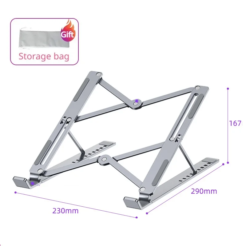 Portable Laptop Stand Aluminium Support Laptop Heighten Base For Macbook Holder Adjustable Tablet Stand Notebook Accessories