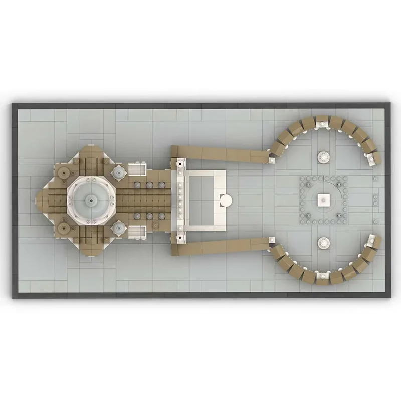 Moc Building Blocks Medieval Architecture St. Peter's Basilica Technology Modular Building Blocks Festival Gift Toy DIY Set