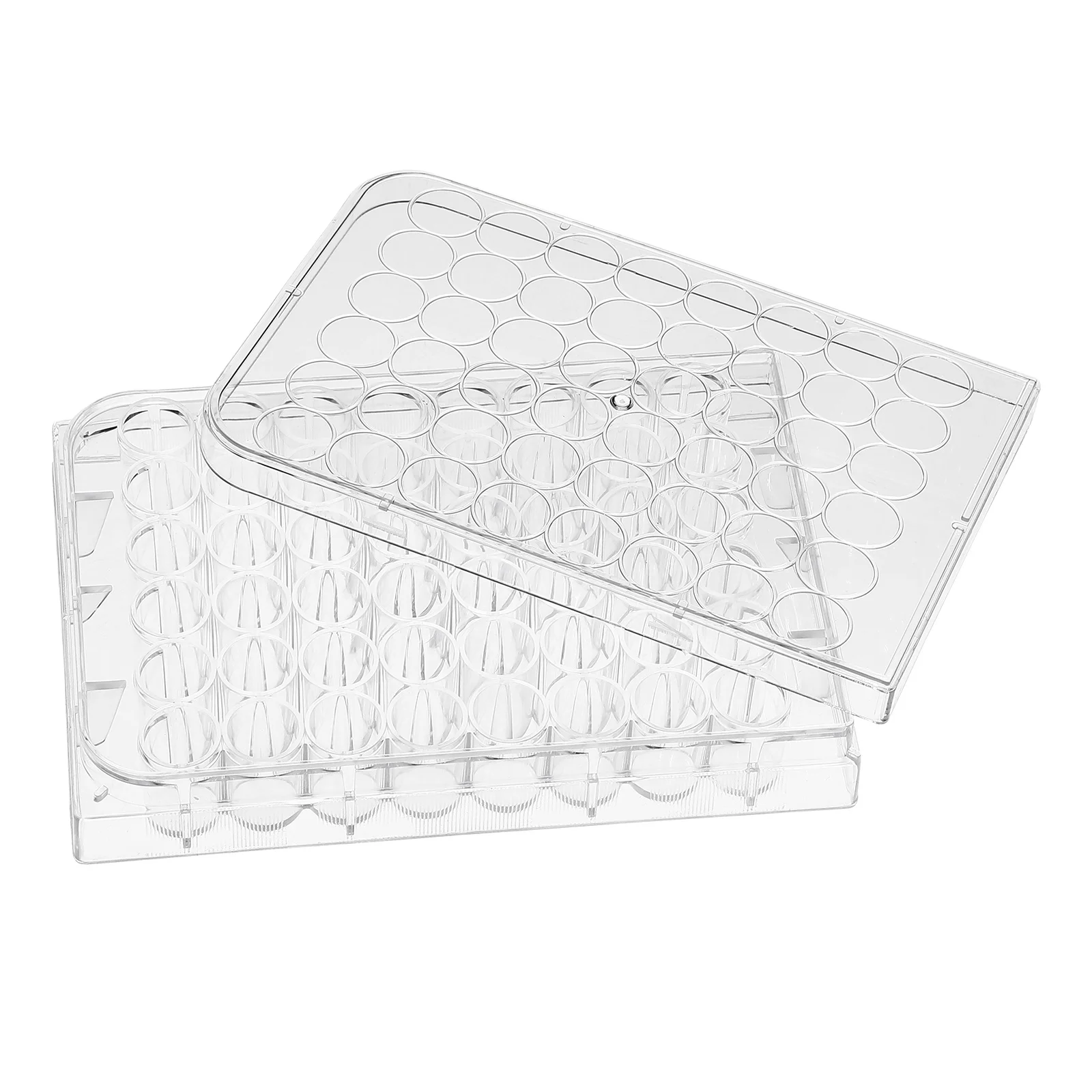 

48 Well Clear Cell Culture Plate Polystyrene Tissue Culture Plate with Stable Lid Laboratory Microplates for Cell Experiments