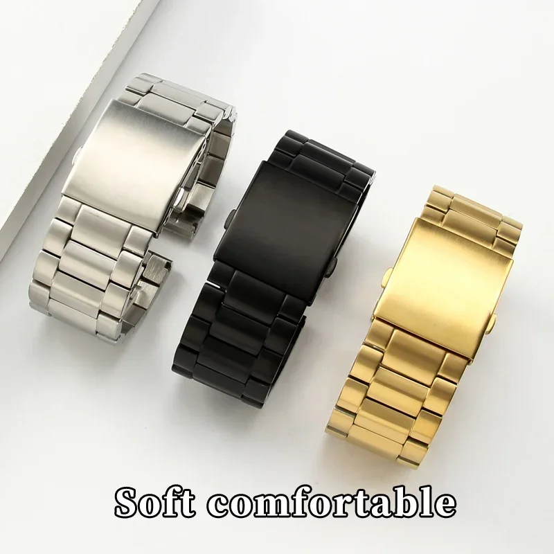 For Diesel Watch Band Dz4316 7395 7305 High Quality Solid Steel Watch Strap Men's Steel Belt 22 24 26 28mm Watchband