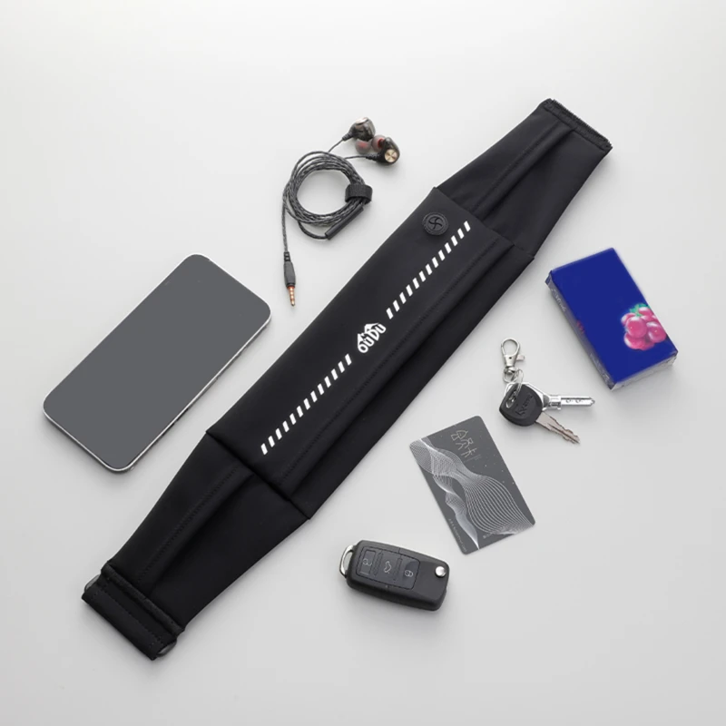 الخصر حقيبة الرياضة الرجال حقيبة بحزام رقيقة جدا مقاوم للماء صغيرة النساء تشغيل حقيبة خصر خفيفة مكافحة سرقة الخصر حزم غير مرئية الصدر حزمة #3