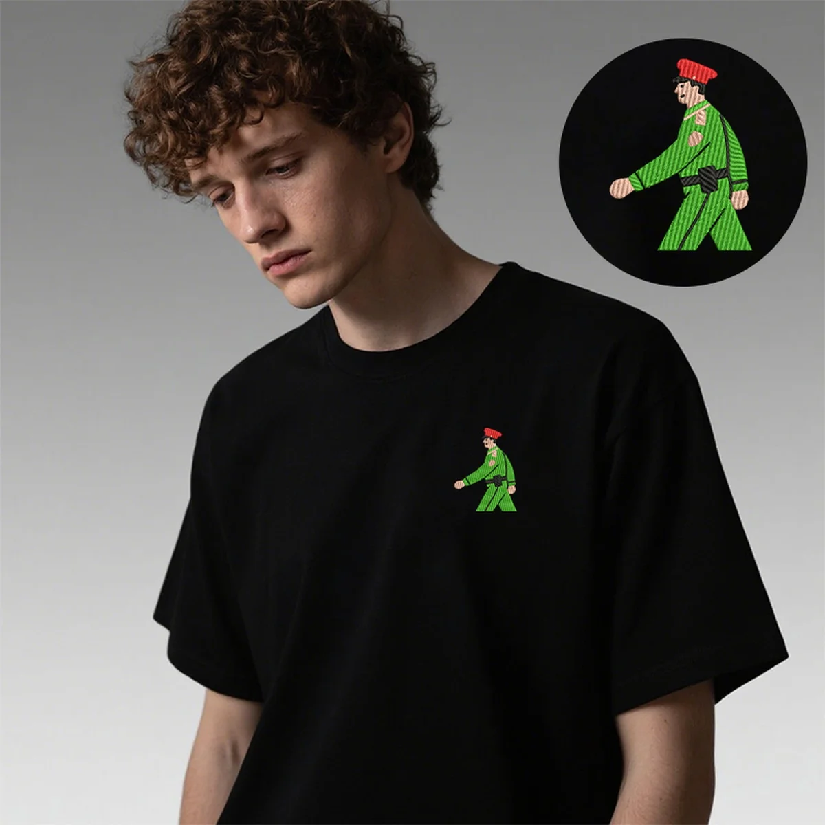 

Courageous Men Women T-Shirt Y2K Embroidery Detail Luxury Cotton Top Tees Smooth Embroideried Cop Print Events Stylish T-Shirts
