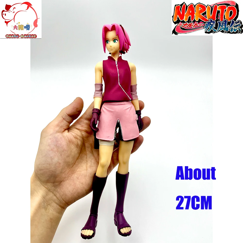 27CM Naruto Figure Anime Figurine Collectible Sakura Haruno Action Figurine Tsunade Ino Hinata Ornament Model Kids Toy Gifts PVC