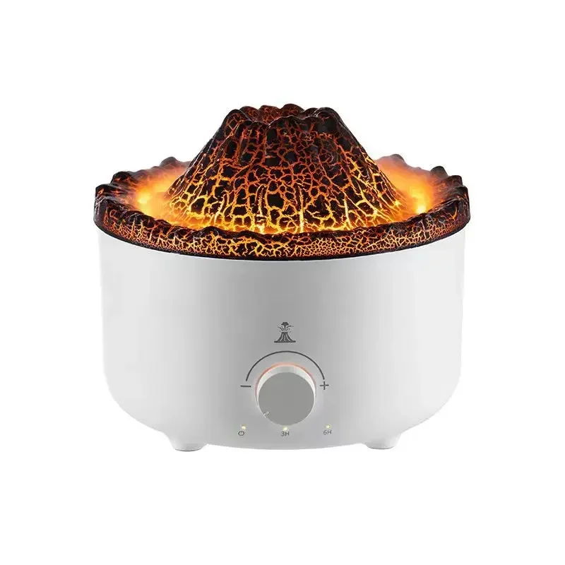 New Volcano Aroma Diffuser Essential Oil Lamp Fog Aromatherapy Jellyfish Decompression Air Humidifier Diffuser Umidificador