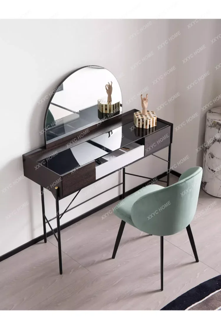 

A Toppinis Italian Minimalist Dressing Table Bedroom Small Apartment Simple Modern High-end Dressing Table Dressing Mirror