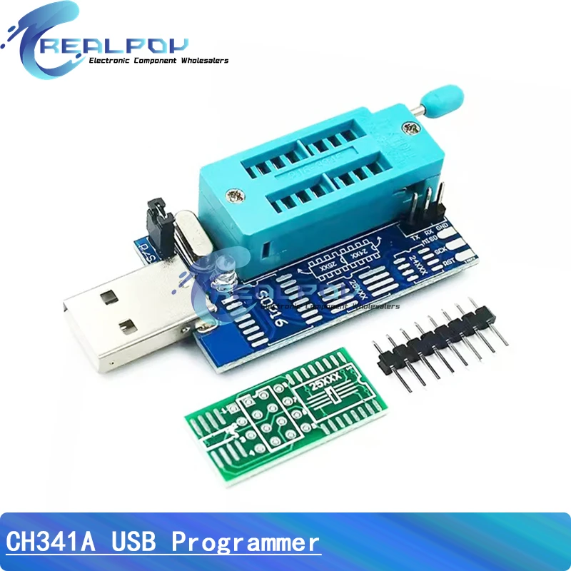 CH341A Bios Board MX25L6405 W25Q64 USB Programmer LCD Burner Progammer for 24 25 Series