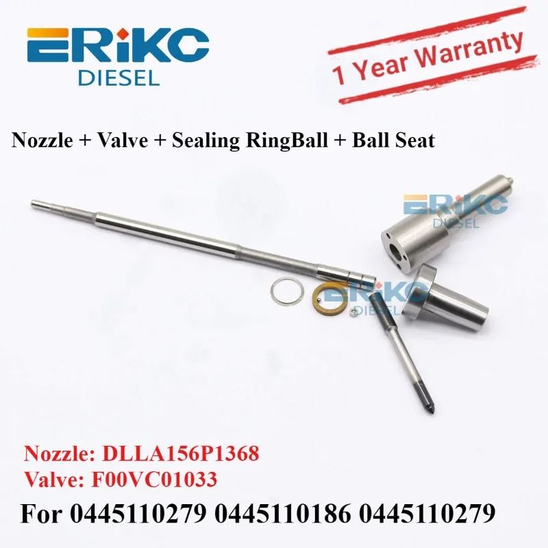DLLA156P1368 0433171848 Injector Repair Overhaul Kits F00VC01033 F00VC21001 F00VC99002 for 0445110279 0445110186 0445110279