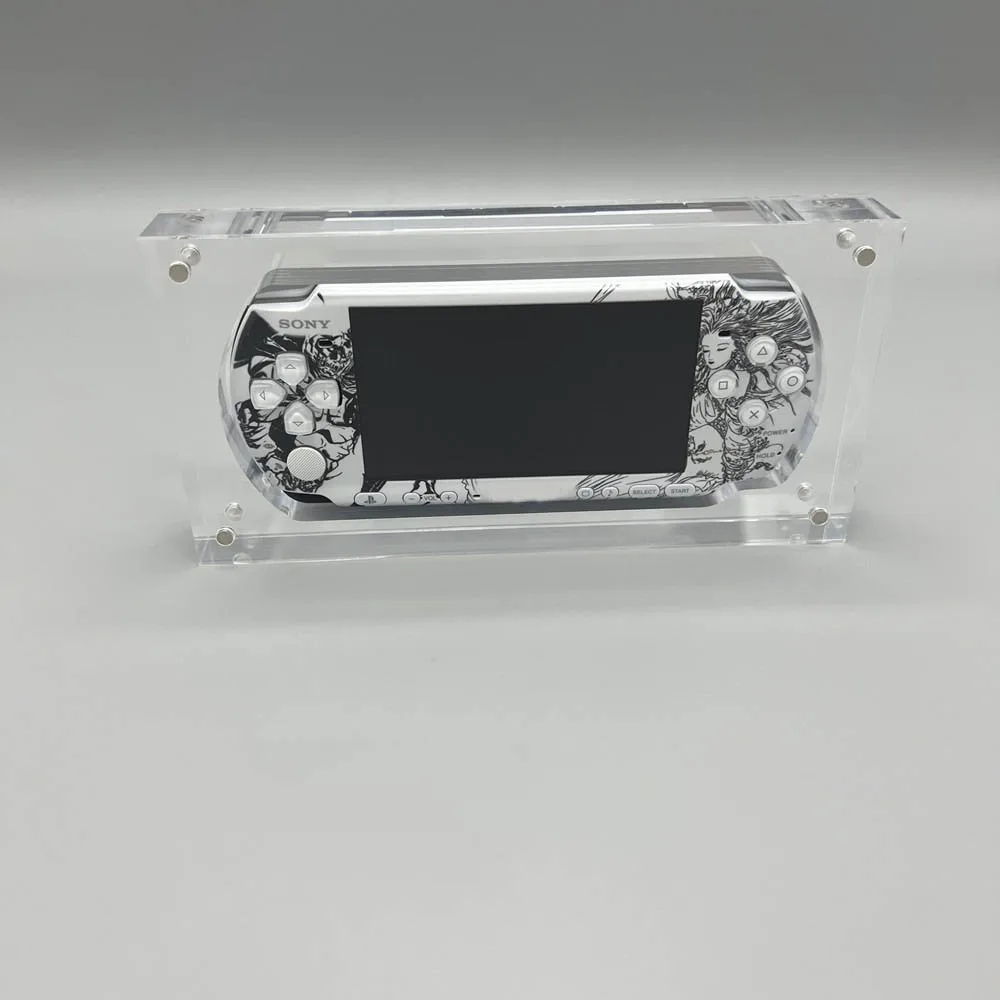 High Transparency Storage Magnetic Cover Acrylic Display box For PSP 2000/3000 Game Console Protector Cover Shell Box Stand