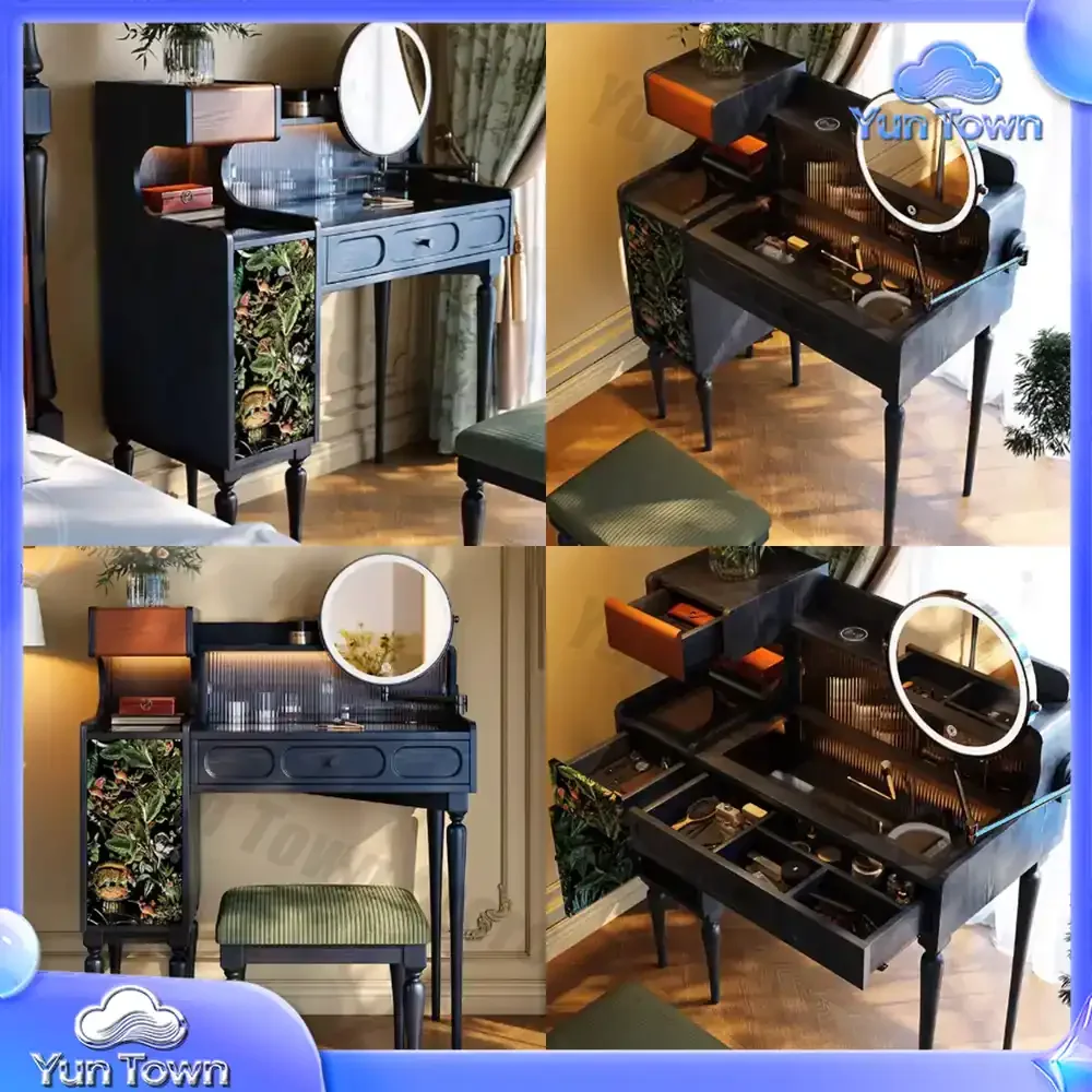 Mid Century Luxury Vanity Table Drawers Console Cabinet Storage Dressing Table Modern Jewelry Cheap Vestidores Home Furniture