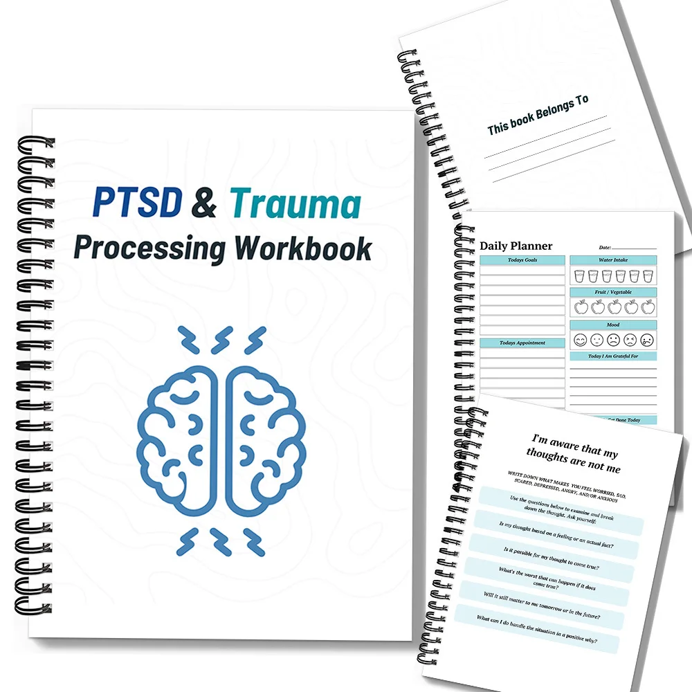 1PC Comprehensive PTSD & Trauma Processing Workbook: Professional Mental Health Journal for Trauma Survivors & Therapists, Ideal