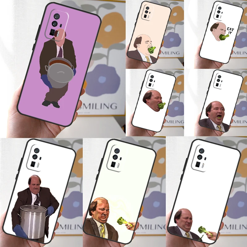 Kevin Broccoli The Office Case For Xiaomi 14 Ultra 12 13 Lite 11T 12T 13T Pro POCO X6 Pro X3 X4 X5 M5s M6 F3 F5 Cover