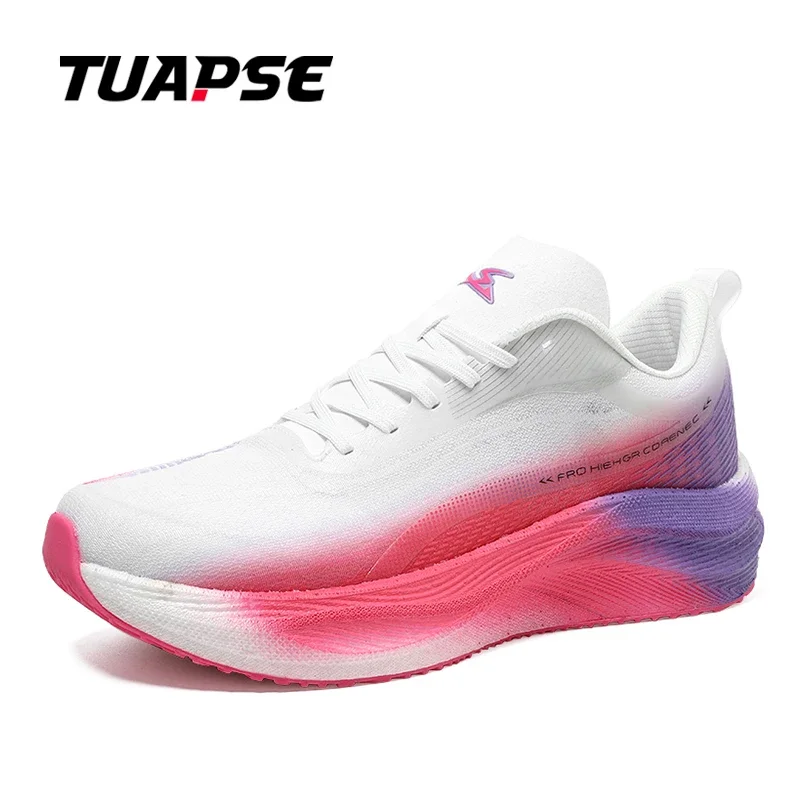 TUAPSE Casual Men Running Shoes Spring Summer Fashion Brand Mesh Breathable Carbon Plate MD Non-Slip Quality Sports Men Shoes