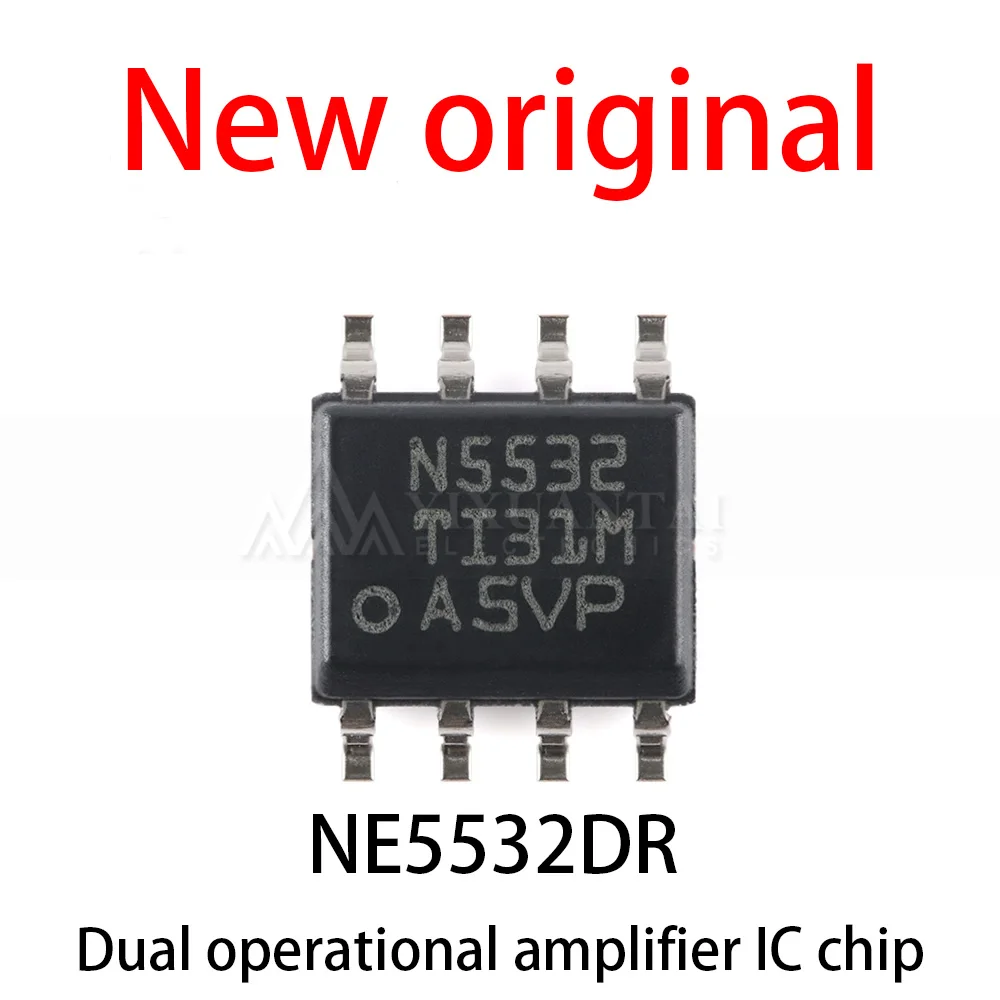 10-100Pcs/Lot New original patch NE5532DR SOP-8 low-noise dual operational amplifier IC chip