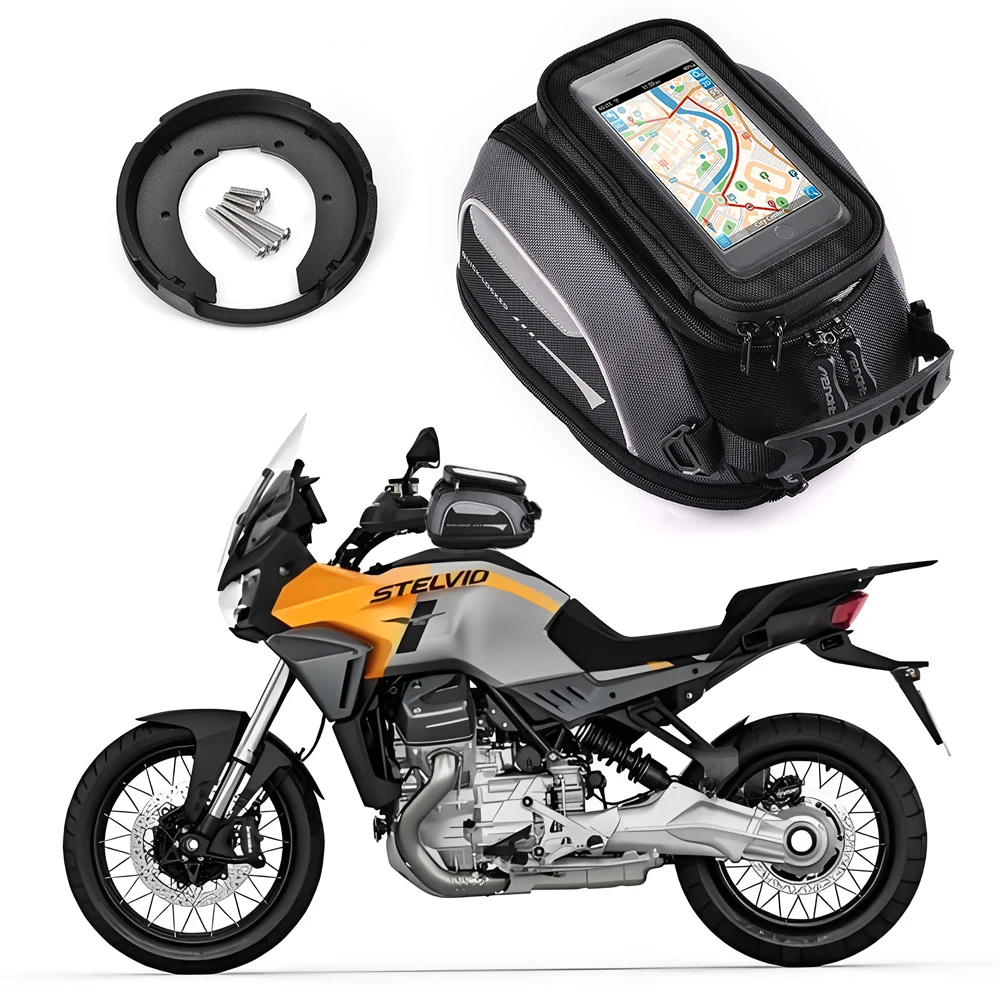 

Motorcycle Tank Bag For MOTO GUZZI V100 Mandello 1000 Rotation Quick Locked Anti Theft Fuel Luggage Carrie Top Case Navigation