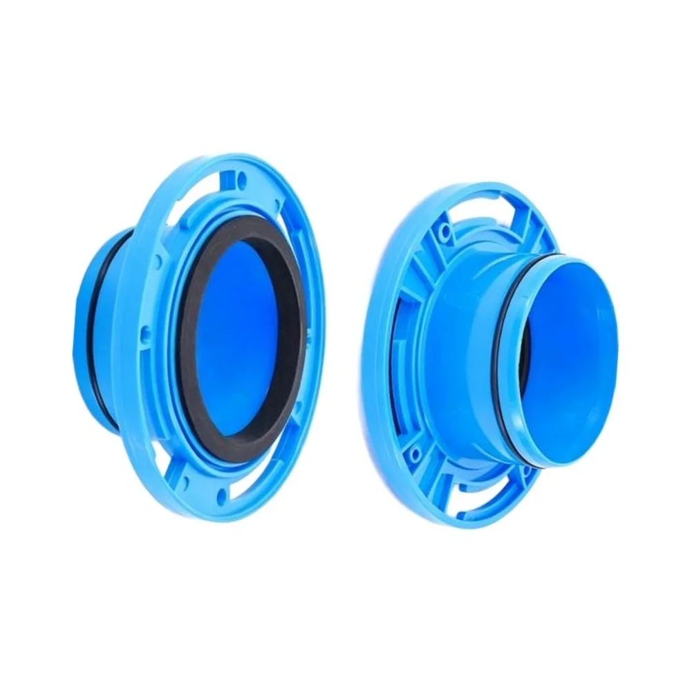Toilet Seat Drain Pipe Connector Featuring Siphon Displacement and Extendable Sections for Diverse Recess Applications