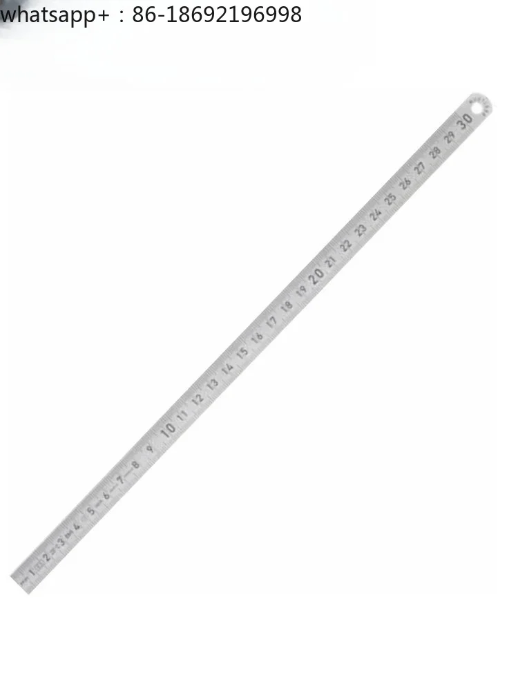 Bending steel ruler, narrow and fine stainless steel, rust proof matte 150mm-1000mm