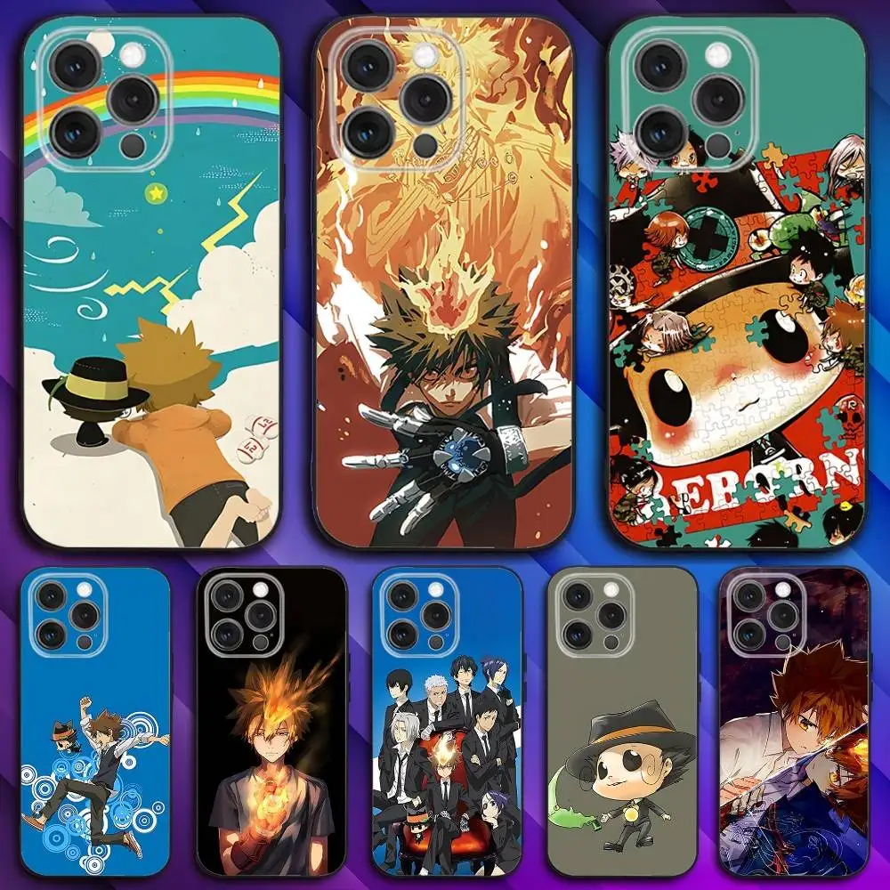 

H-Hitmans R-Reborn Anime Phone Case For iPhone 17,16,15,14,13,12,11,Pro,Max,Plus,X,XS,SE4,E,Mini,Soft Black Case