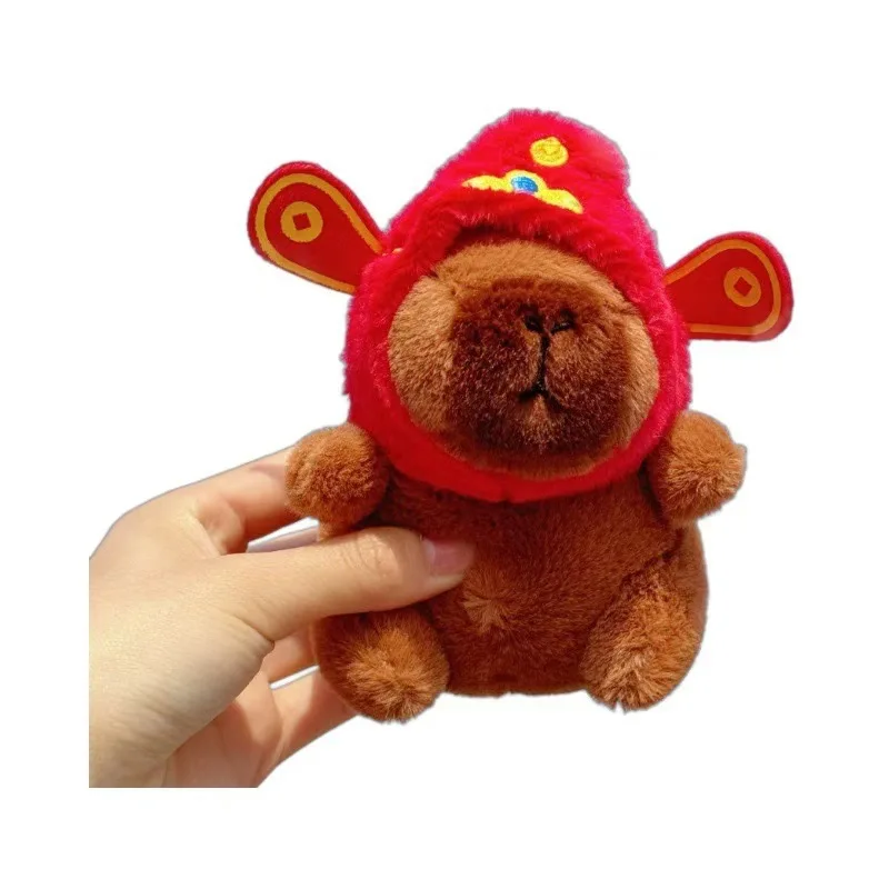 Jouets en peluche Kawaii Capybara pour enfants, pendentif de sac, porte-clés mignon, décor de sac à dos, fête d'anniversaire, cadeau de Noël, jouet de beurre moelleux