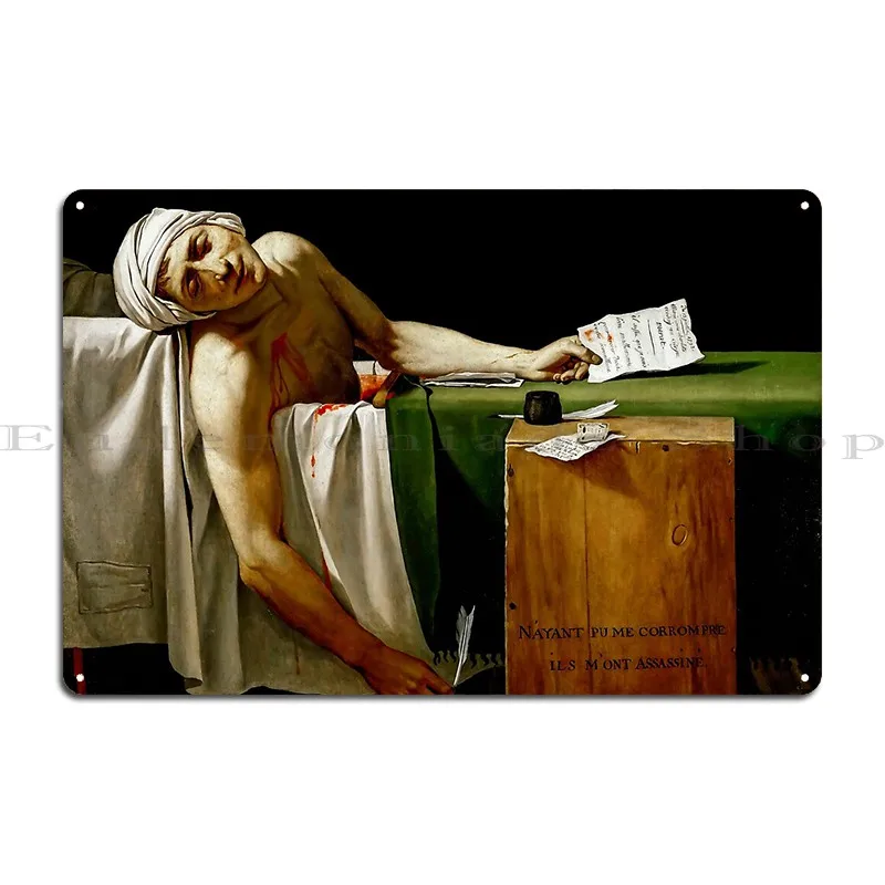 ملصق لوحة معدنية لخلفية موت الماراط، تصميم مضحك، ملصق علامة نادي المطبخ من القصدير #2