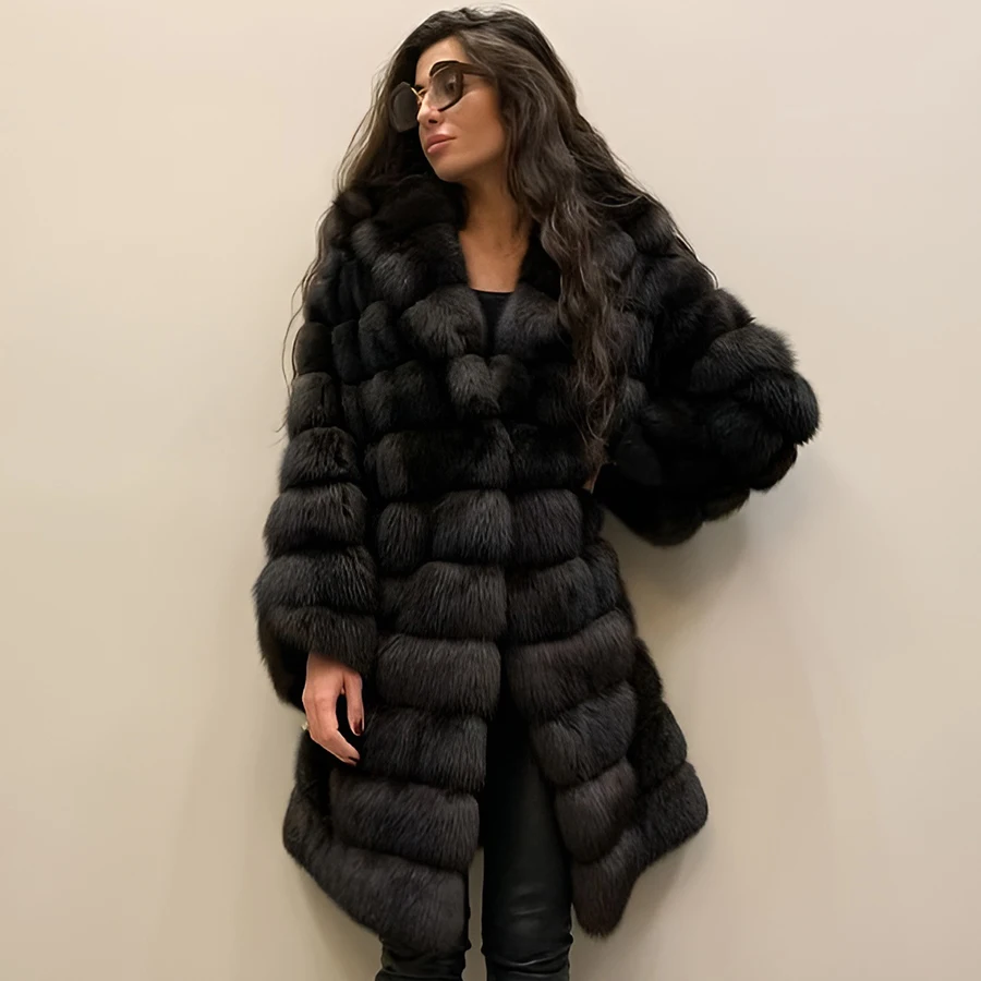 

Women's Clothes Real Fur Coat Women 2024 Luxury Elegant Female Fox Furs Coats Winter Warm Natural Fox Fur Jacket